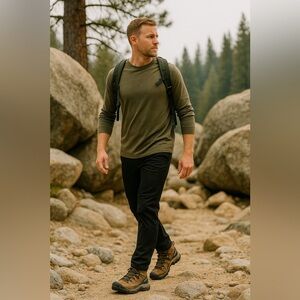 KEEN Men’s Tan Black Hiking Boots NWT